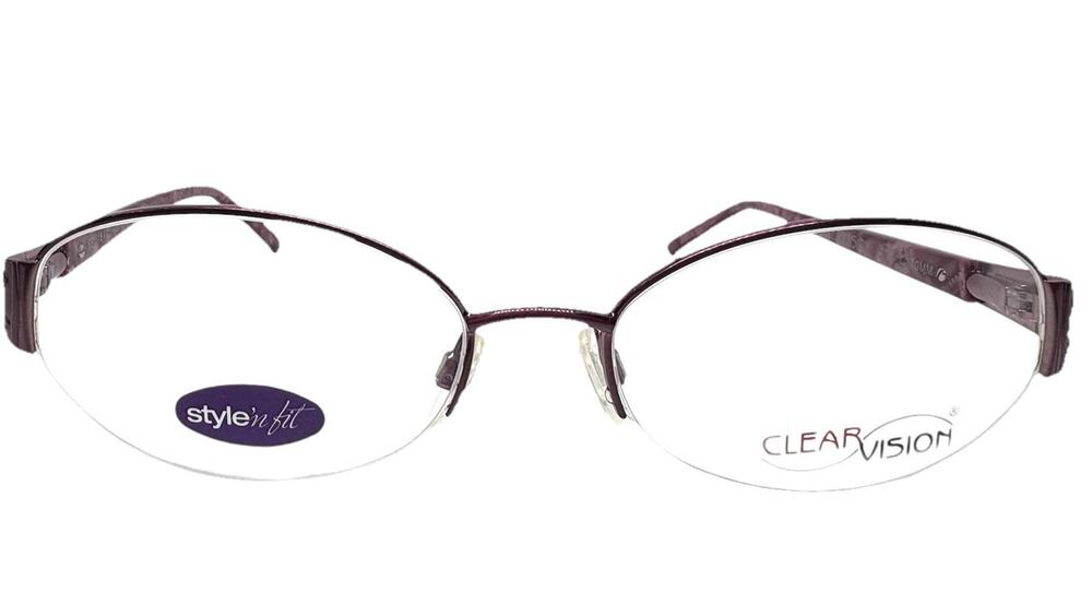 CLEARVISION SOFIA ROSE PURPLE EYEGLASSES FRAMES 58-18-140